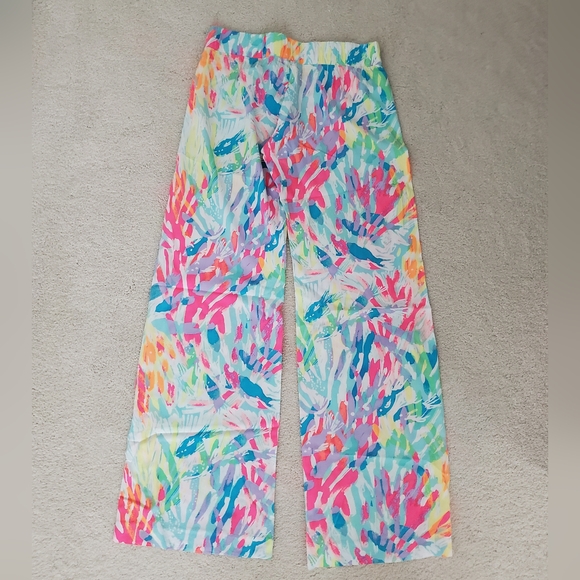 Lilly Pulitzer Sparkling Sands Bal Harbour Palazzo Pants szXS - Picture 4 of 15
